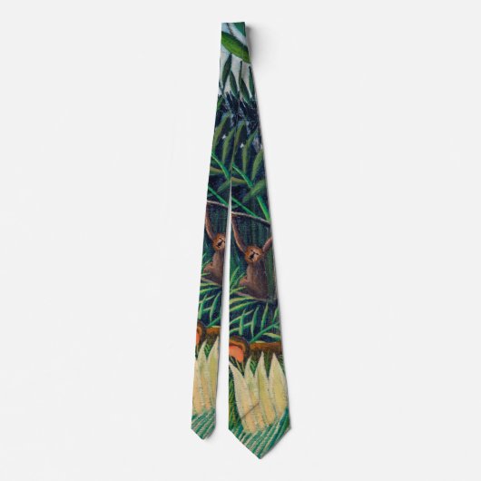 Parrot bij apen in het Oerwoud bos Stropdas (Achterkant)