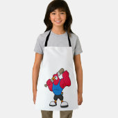 Parrot bij Baseball met honkbalknuppel Schort (Insitu)