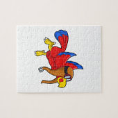 Parrot bij Flying as Pilot Legpuzzel (Horizontaal)