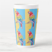 Parrot Bird Enfants Garçons Hommes Pastel Blue Mug (Devant)