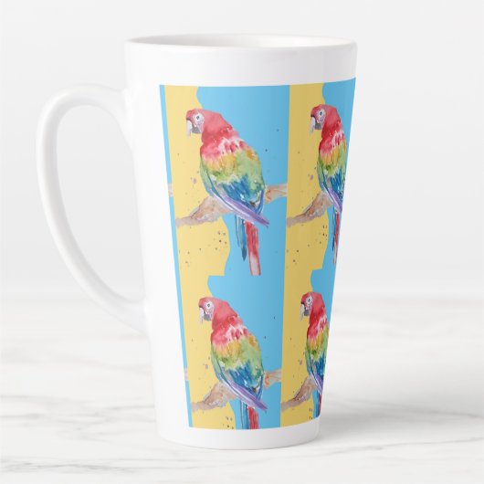 Parrot Bird Enfants Garçons Hommes Pastel Blue Mug (Gauche)