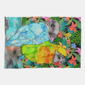 Parrot Bird Lover Kitchen Towel Theedoek (Horizontaal)