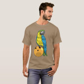 Parrot Bowling Bowling ball T-shirt (Voorkant volledig)