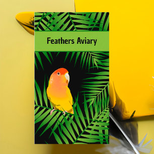 Parrot Breeder Bird Aviary Bright Lovebird Bold Visitekaartje