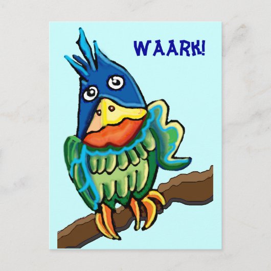 Parrot Briefkaart (Voorkant)