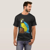 Parrot Businessman Briefcase T-shirt (Voorkant volledig)