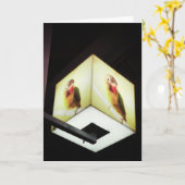 "Parrot Cash Register Light" Dank u kaart (Gele Bloem)