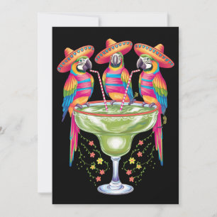 Parrot Cinco De Mayo Grappig Drink Mexicaanse Fies Kaart