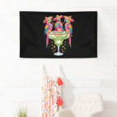Parrot Cinco De Mayo Grappig Drink Mexicaanse Fies Spandoek (Insitu)