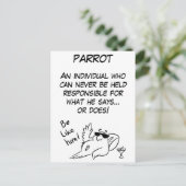 Parrot-definitie Briefkaart (Staand voorkant)