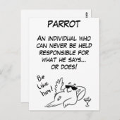 Parrot-definitie Briefkaart (Voorkant / Achterkant)