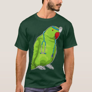 Parrot Doctor Stethoscoop T-shirt