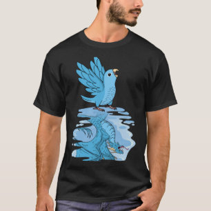 Parrot & Dragon Reflection I Blue Parrotlet T-shirt