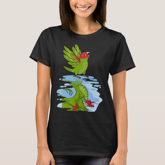 Parrot & Dragon Reflection I Cherry head Conure T-shirt (Voorkant)