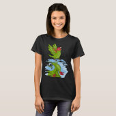 Parrot & Dragon Reflection I Cherry head Conure T-shirt (Voorkant volledig)