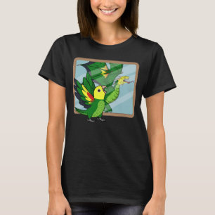 Parrot & Dragon Reflection I Double Yellow T-shirt