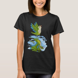 Parrot & Dragon Reflection I Green Monk Paraket Q T-shirt