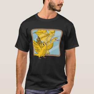 Parrot & Dragon Reflection I Yellow Lutino Budgie T-shirt