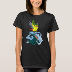 Parrot & Dragon Reflection I Yellow side Green Ch T-shirt