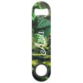 Parrot écarlate macaw dans la jungle avec des fleu (Dos)