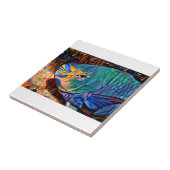 Parrot Fish Ceramic Tegel Tegeltje (Zijkant)