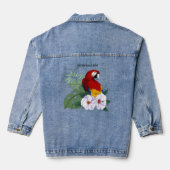 Parrot floral rouge Macaw Tropical Bird (Verso)