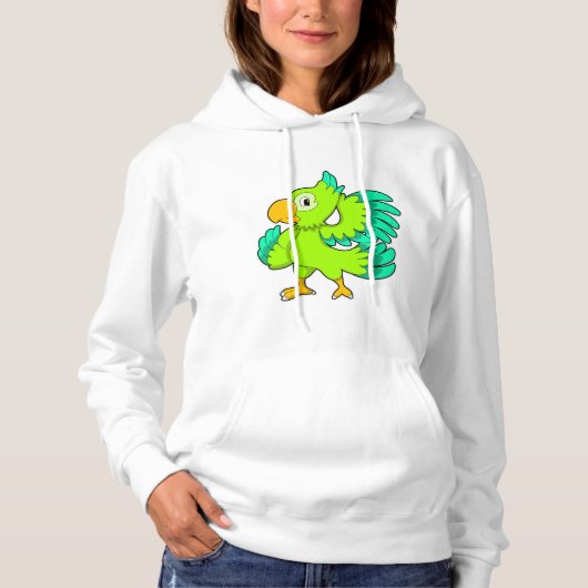 Parrot green hoodie (Voorkant)