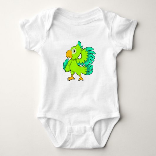 Parrot green romper (Voorkant)