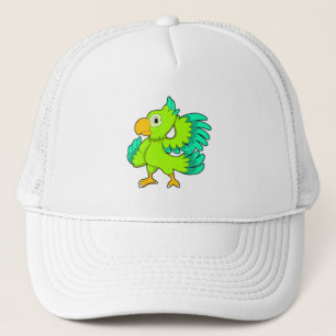Parrot green trucker pet