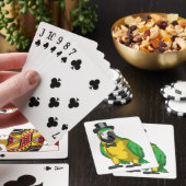 Parrot Groom Cylinder Wedding Pokerkaarten (Insitu)