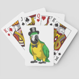 Parrot Groom Cylinder Wedding Pokerkaarten