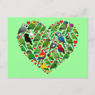 Parrot Heart Briefkaart