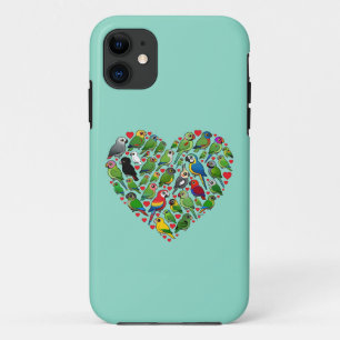 Parrot Heart iPhone 11 Hoesje