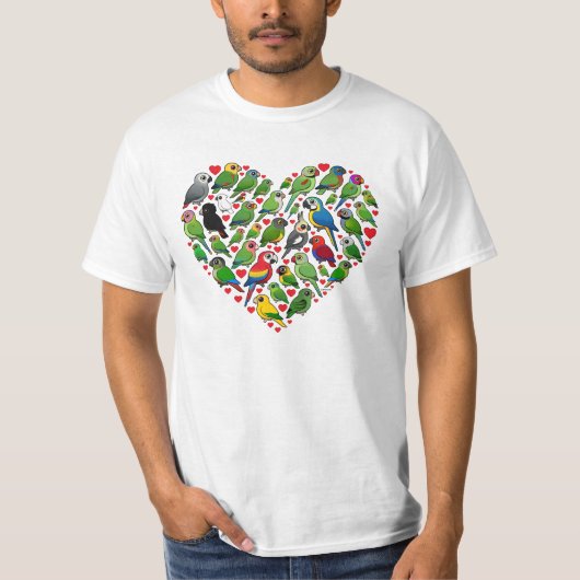 Parrot Heart T-shirt (Voorkant)