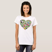 Parrot Heart T-shirt (Voorkant volledig)