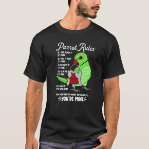 Parrot House Rules Het is mijn groene Indische Rin T-shirt