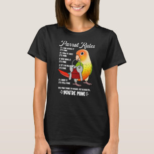 Parrot House Rules Het is mijn groene wang Pineapp T-shirt