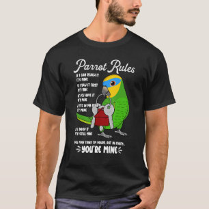 Parrot House Rules Het is Mine I Oranje-winged Ama T-shirt