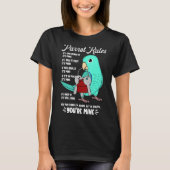 Parrot House Rules Het is Mine I Turquoise Parrotl T-shirt (Voorkant)