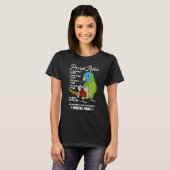 Parrot House Rules It's Mine I Blue-crowned Conure T-shirt (Voorkant volledig)