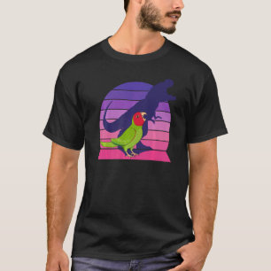 Parrot I Tyrannosaurus Rex I Rood gemaskeerd T-shirt