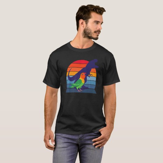 Parrot I Tyrannosaurus Rex I Screaming Fischer's L T-shirt (Voorkant volledig)