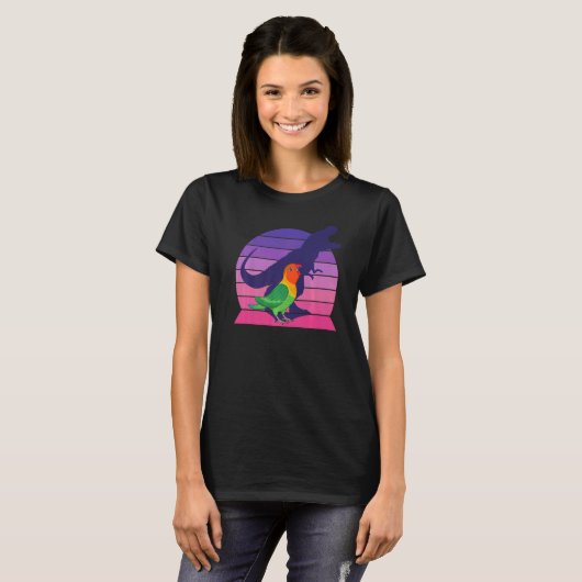 Parrot I Tyrannosaurus Rex I Screaming Fischer's L T-shirt (Voorkant volledig)