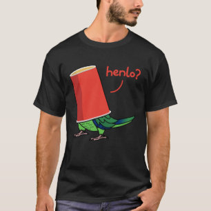 Parrot in een beker Henlo I Fischers Lovebird T-shirt
