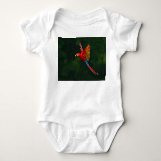 Parrot in vlucht romper (Voorkant)