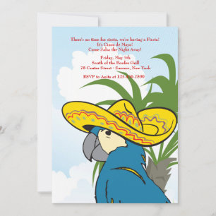 Parrot Invitation Kaart