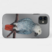 Parrot iPhone Case African Grey Parrot Mobile Hoes (Achterkant (horizontaal))