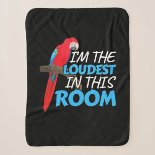 Parrot is het Loudest in deze kamer Sherpa Deken