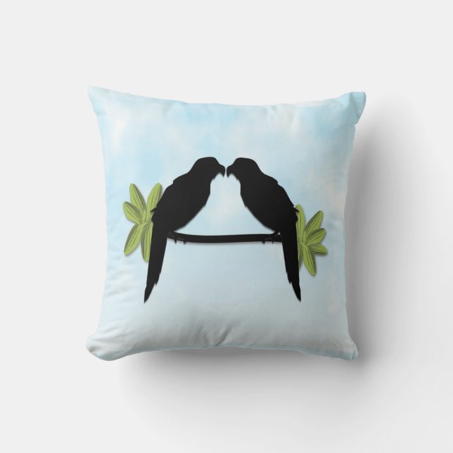 Parrot Love Kussen (Voorkant)