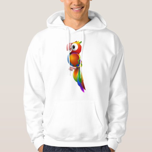 Parrot Mannen Hoodie (Voorkant)
